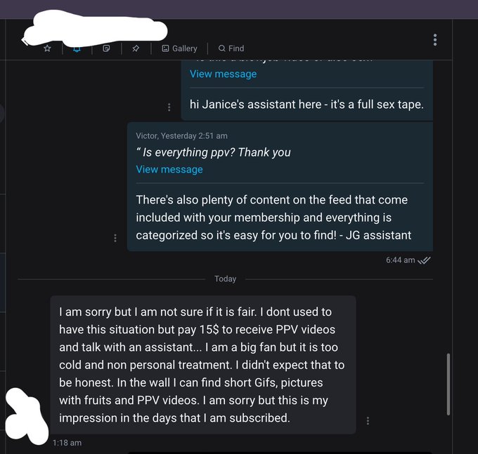 getting mad at me and my assistant because i’m actually honest about having one is insane. I post tons