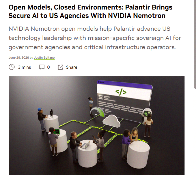$PLTR and $NVDA just leveled up their partnership. It's not just another AI buzzword. It's about running
